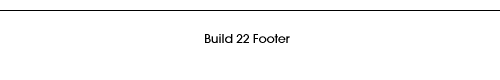 footer for Build 22 page